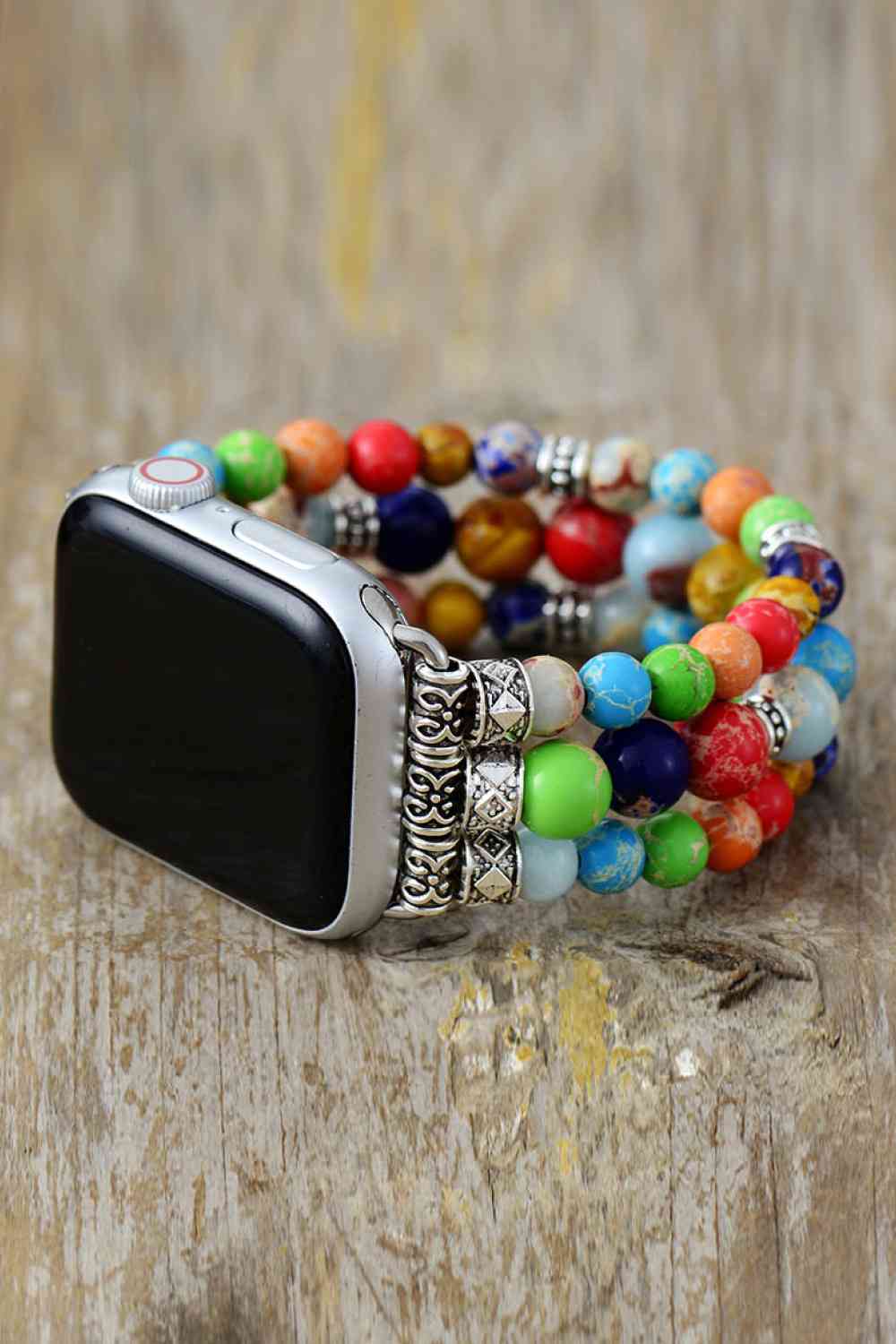 Synthetic Imperial Jasper Beaded Watchband Bracelet - Forever Rue 